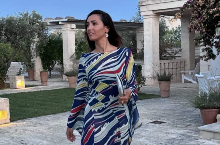 Il vestito a colori di Caterina Balivo