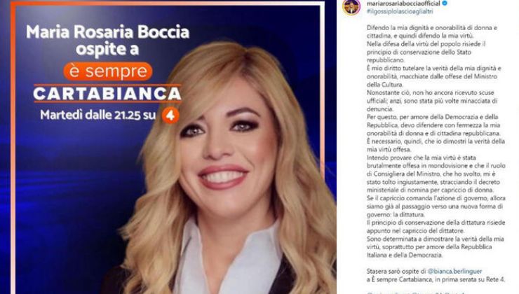 Boccia salta l'intervista a è sempre cartabianca